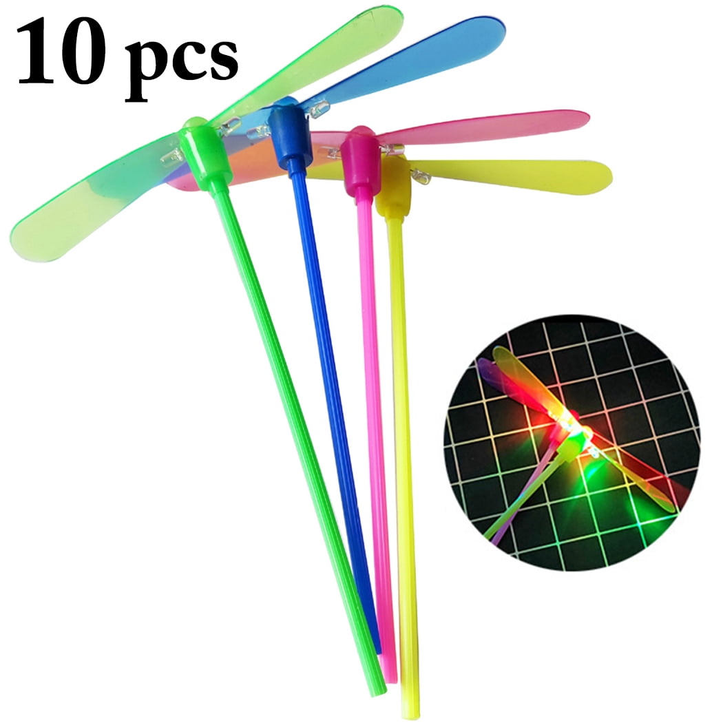 Bangcool 10PCS Plastic Dragonfly Creative Light up Dragonfly Toy