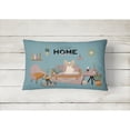 thumbnail image 2 of Sable White Papillon Sweet Home Canvas Fabric Decorative Pillow, 2 of 4