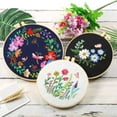thumbnail image 2 of PENGXIANG 3 Sets Embroidery Cross Starter Stitch Kit  Pattern and Instructions Cross Stitch Kit Color Threads and Tools For Beginners-Handmade Embroidery DIY Craft, 2 of 11