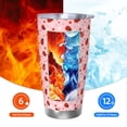 thumbnail image 6 of KLL Flowers And Ladybugs Print 40oz Stainless Steel Insulated Car Cup with Spillproof Lid - Keep Your Drink Hot or Cold on the Go-Straw Two-piece Set, 6 of 8