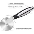 thumbnail image 5 of Roulette à Pizza, Coupe Pizza, Découpe Pizza, Couteau a Pizza - Pizza Cutter avec Poignée en Silicone et Lames en Acier Inoxydable avec Couvercle de Protection | Noir, 5 of 5