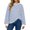 1-Blue, variant on Arlun Womens Striped Oversized Sweatshirts Trendy Color Block Crew Neck Long Sleeve Casual Loose Pullover Top Comfort Drop Shoulder Fashion Fall Vacation Hoodless Sweatshirt 1-Red XL