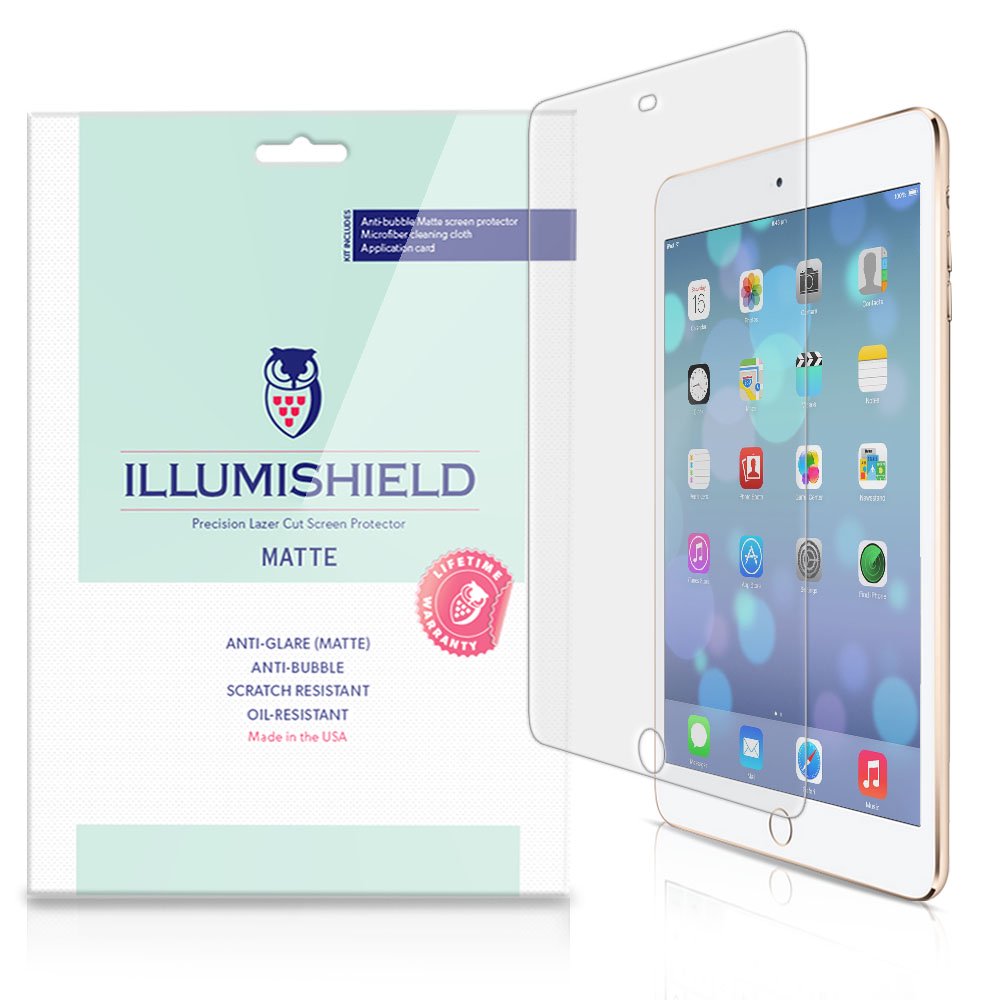 iLLumiShield Matte Screen Protector w AntiGlare 3x for Apple iPad Mini