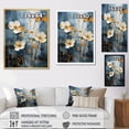 thumbnail image 4 of Designart "Cerulean And Snow Buttercups Mosaic I" Buttercups Canvas Art Print, 4 of 7