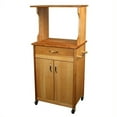 thumbnail image 1 of Catskill Craftsmen Microwave Wood Cart in Brown, 1 of 3