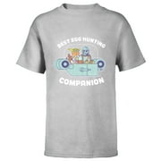 Star Wars The Mandalorian Grogu Best Egg Hunting Easter - Short Sleeve T-Shirt for Kids - Customized-Athletic Heather