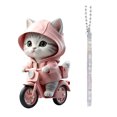 thumbnail image 1 of Cute Cat Riding Scooter Acrylic Ornament Car Rear View Decoration And Keychain Dog Car Ornament Small Flocked Wreath 6ft Garland Flocked Chandelier Christmas Decorations under 5 Front Door Garland 18, 1 of 4