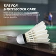 thumbnail image 3 of Feather Shuttlecocks for Badminton Outdoor 12-Pack Beginner Training Badminton Shuttlecocks, 3 of 8