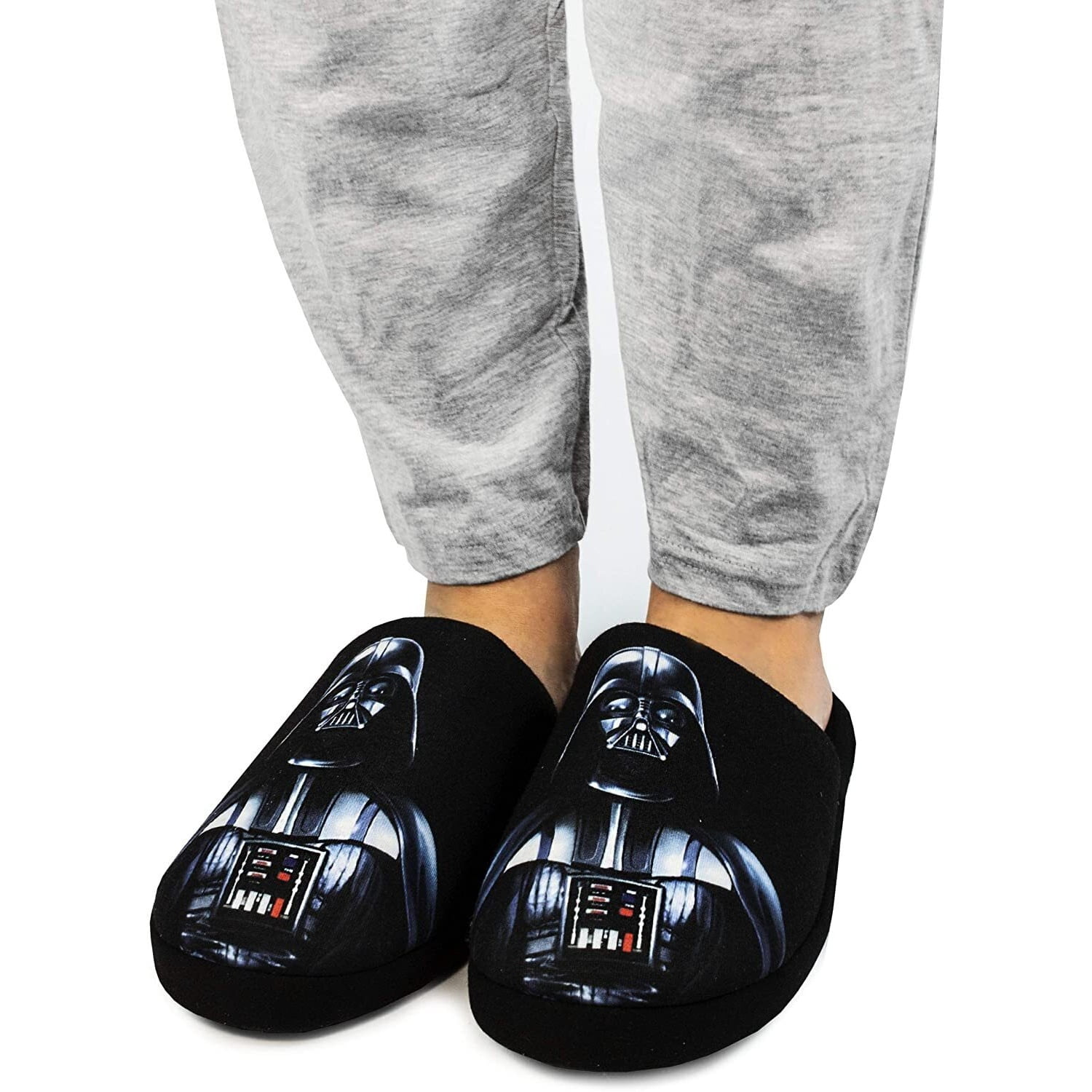 28cm Star Wars Master Yoda Adult Slippers Darth Vader Winter Warm Home Shoes Men 