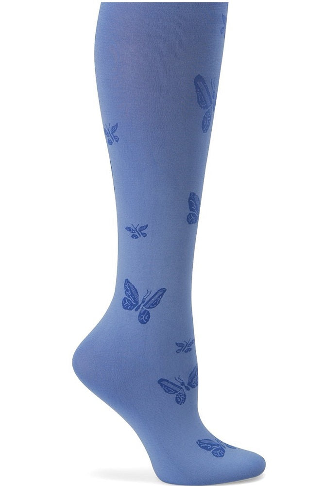 Nurse Mates Compression Socks Butterfly Color Ceil, Size OS