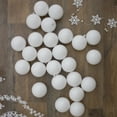 thumbnail image 2 of 60ct Winter White Shatterproof Shiny Christmas Ball Ornaments 2.5" (63mm), 2 of 2
