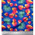 thumbnail image 1 of Soimoi Cotton Voile Fabric Leaves & Laceleaf Floral Printed Craft Fabric by The Yard 56 Inch Wide, 1 of 1