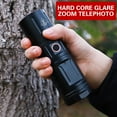 thumbnail image 1 of Strong Flashlight Outdoor Household Mini Zoom Rechargeable Small Elderly Portable Long-range Hand Light, 1 of 9