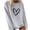 Gray womens tops, variant on Usmixi Under $5 Sweatshirt for Women Winter Womens Crewneck Sweatshirt Valentine's Day Fashion Heart Print Sweater Long Sleeve Loose Cozy Knitted Ribbed Pullover Sweatshirt Tops