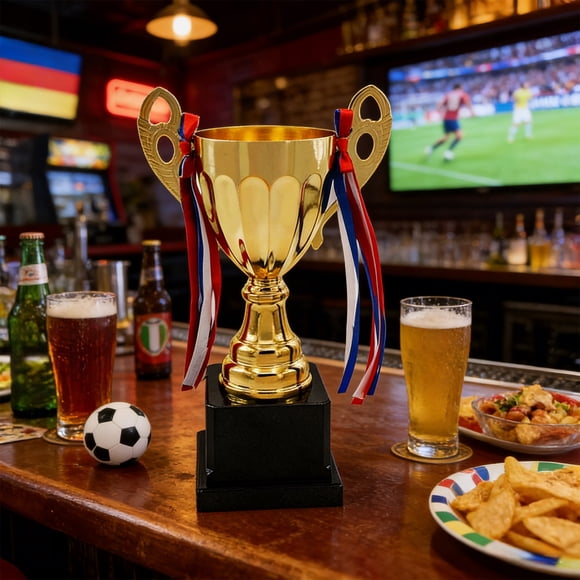Copa del Trofeo de Metal de Oro 9,45 pulgadas – Lugar de oro Premio Deportivo para y Adultos, Premio de Torneo y Competición de Campeonato, Copa de Premio a Fiesta y Evento