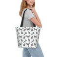 thumbnail image 4 of Tote Bag for Women/Men - Elegant Cute Cartoon Cat Handbags Shoulder Bag Zipper Closure Shopping Travel Gym Toy Bag Beach Bag, 4 of 6