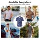 thumbnail image 5 of Fotbe Snowflakes On Dark Blue Camiseta Polo de Golf para Hombre con Estampado – Camisa Deportiva Transpirable con Cuello Abotonado-Large, 5 of 6