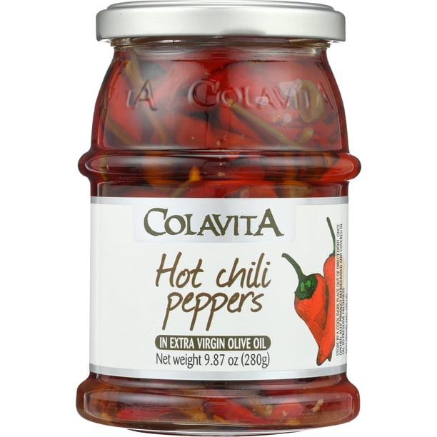 Colavita Hot Chili Peppers in Extra Virgin Olive Oil 9.87 oz Walmart