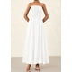 thumbnail image 5 of Vestido de invitada de boda PRETTYGARDEN Tube Top Maxi White XXL, 5 of 9