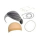 thumbnail image 3 of Conjunto de 5 piezas para disfraz de anciana: gorro, collar de perlas sintéticas y gafas. Negro Gris Recto, 3 of 8
