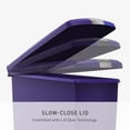 thumbnail image 4 of simplehuman Kitchen Trash Can, 10.6 Gallon Plastic Step Garbage Bin with Secure Slide Lock Lid, Indigo, 4 of 6