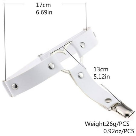 

EHTMSAK Women s Low Rise Suspender Lace Garter Belt for Stockings without Briefs White one size