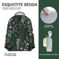 thumbnail image 5 of "Flowers Theme Backpack with Sunflower Design - Roomy Wildflowers Print School Bookbag for Teens, Large Capacity College Backpack with Laptop Sleeve", 5 of 6