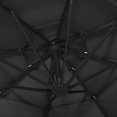 thumbnail image 5 of vidaXL 4-Tier Parasol with Aluminium Pole Black 3x3 m, 5 of 5