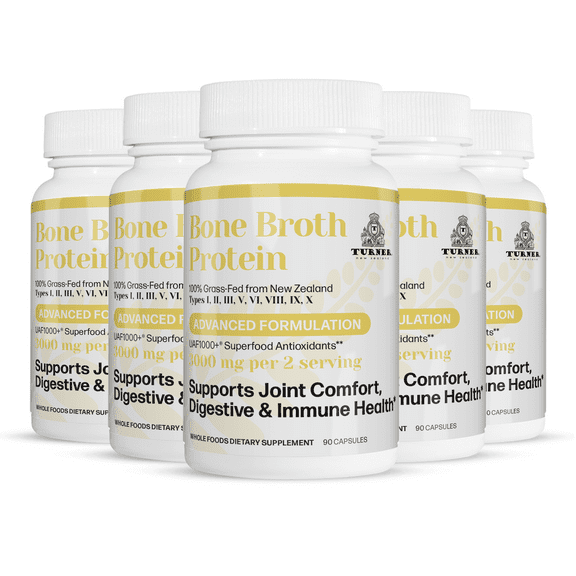 TURNER Vitamin D3 2000IU and K2 2000IU, Pure Sheep Wool Antioxidant 300 Capsules, 5 Bottles