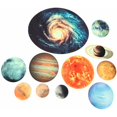 thumbnail image 4 of 1 juego de pegatinas de pared fluorescentes del sistema solar del planeta, pegatinas de pared luminosas del universo, planeta, galaxia, habitación de los niños, dormitorio, 4 of 5