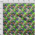 thumbnail image 3 of oneOone Viscose Jersey Green Fabric Retro Bottle Soda Cap Diy Clothing Quilting Fabric Print Fabric By Yard 60 Inch Wide-CC, 3 of 7