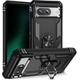 thumbnail image 1 of [PST] Google Pixel 8 Ring Case, Anti-Drop Hybrid Magnetic Hard Kickstand Case Cover with Ring Stand, 1 of 5