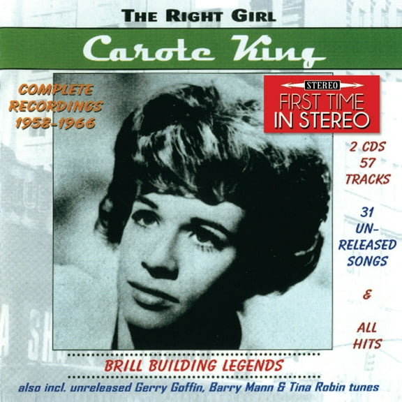 Carole King - Right Girl: Brill Building Legends - Music & Performance - CD