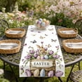 thumbnail image 4 of Easter Table Runner And Tablecloth Set, 70.8 x 13 Inch Polyester Fabric Bohemian Openwork Design for Dining Room Living Room Holiday Decor Indoor Outdoor Use, 4 of 6