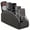 Black, variant on General Faux Leather Remote Control Holder with 5 Compartments, Desktop Storage Box, Remote Organizer, Bedside Caddy for TV Controllers Pens Eyeglasses Office Stationery