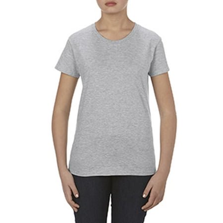 Missy 4.3 oz., Ringspun Cotton T-Shirt - ATHLETIC HEATHER - 2XL