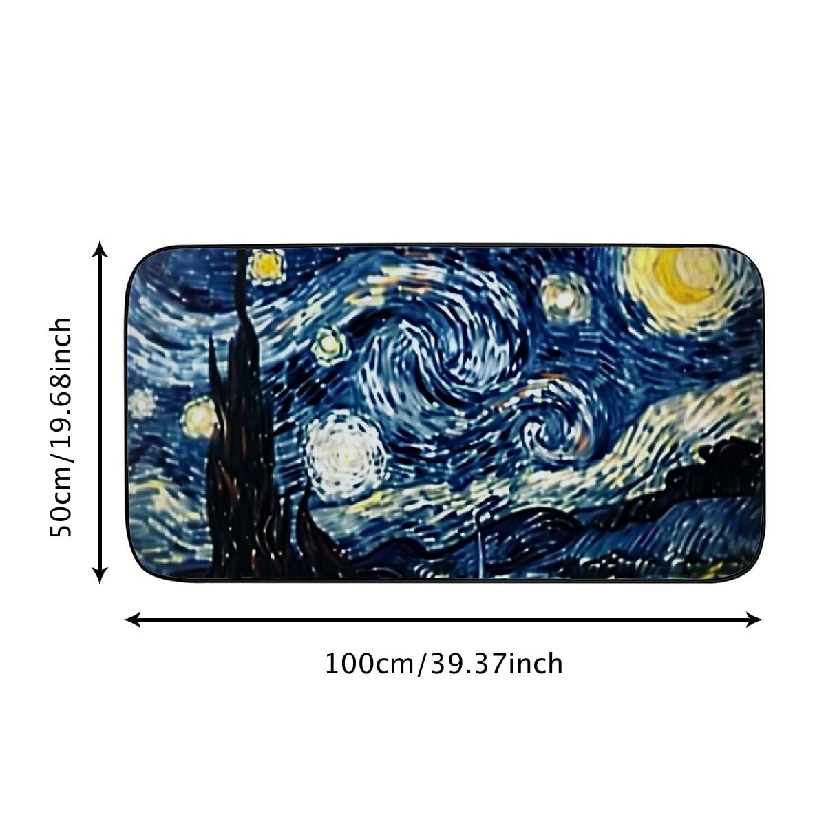 PHYHOO Decorative Door Mat, Door Mat with Non-Slip Rubber Backing, Easy Cleaning, Traps Dirt, Rug for Entry, Patio, Garage