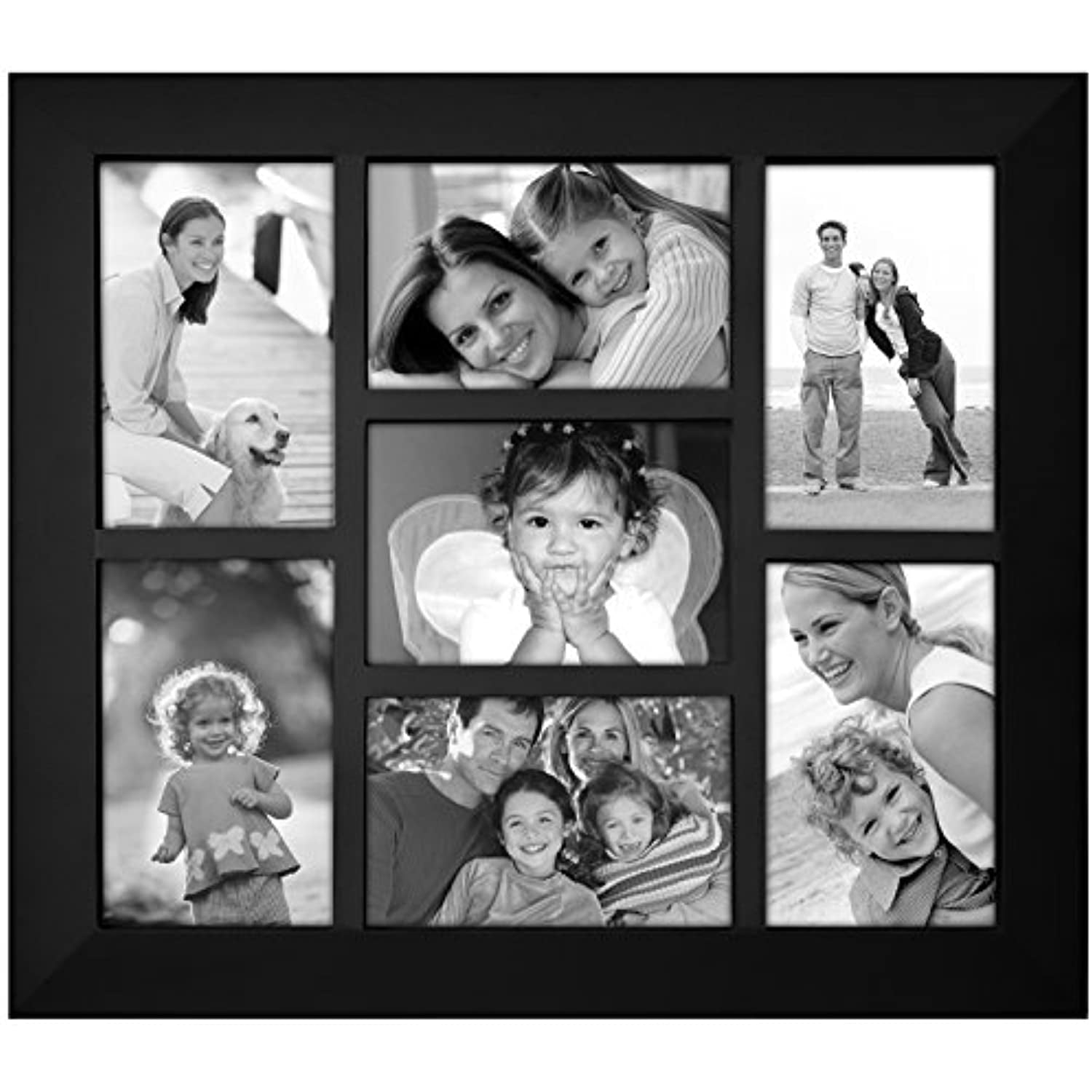NEW Malden 4 Opening Gray Horizontal or Vertical Collage Style Frame for 4x6" 