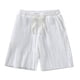 thumbnail image 1 of Sonducket Pantalones de encaje de hielo Pantalones cortos sueltos Piel lavable Close Boy Unisex Sporting Running Cool Pantalones cortos hasta la Prendas para la parte inferior del cuerpo Blanco 2XL, 1 of 6