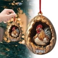 thumbnail image 2 of Adorno acrílico 2D con diseño de animales para árbol de Navidad, decoración de animales del bosque para árbol de Navidad y techo, regalo de recuerdo de temporada, decoración navideña con cinta., 2 of 8