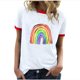 thumbnail image 2 of Fiudx Camisetas para Mujer Camiseta con Estampado de Moda Informal para Mujer, Top de Manga Corta con Cuello Redondo, 2 of 4