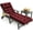 Red, variant on Outdoor Chaise Lounge Cushion with Ties, 74.4"x22" Patio Lounge Chair Cushion Replacement, Thick Cotton Filled Recliner Cushion for Poolside, Patio, Lawn & Garden, Dark Red (Cushion Only)