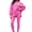 Pink, variant on Dpjklzsn Women's 2 Piece Outfit Set, Oversized Crew Neck Long Sleeve Sweatshirt with Fitted Leggings for Casual Wear