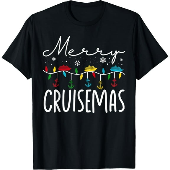 Merry Cruisemas Christmas Family Cruisin Funny Cruise Lover T-Shirt