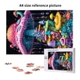 thumbnail image 6 of Naloa Colorful Mushroom Custom Puzzles Personalized Puzzle 1000 Pieces from Photo Custom Jigsaw Puzzle for Wedding, Graduation, (29.5×19.7in, Vertical), 6 of 9