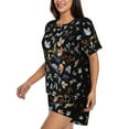 thumbnail image 2 of Bixox Women's Butterfly1 Printed Pajama Set 2 Piece Lounge Set Top and Shorts Soft Pajamas, Shorts with Pockets, 2 of 7