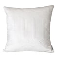 thumbnail image 1 of HomeRoots 402892 Quilted Velvet White Square Throw Pillow, 1 of 1