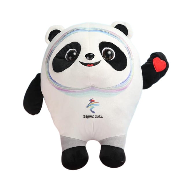 Juegos Olímpicos de Invierno Mascota Juguetes de peluche Colección de muñecos esponjosos de peluche Estatuilla Muñeca Regalos de cumpleaños, Blanco + 50 cm Serendint FN007576-02