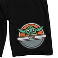 thumbnail image 2 of The Mandalorian Grogu In Hovercraft Men's Black Sleep Pajama Shorts-Small, 2 of 5