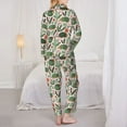 thumbnail image 6 of Goofa Armadillo Printed Women’s 2 Piece Pajama Set Super,Pajamas Women's Long Sleeve Sleepwear Soft Button Down Loungewear Pjs Lounge Set Nightwear-, 6 of 9